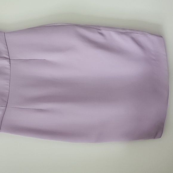 Roland Mouret Elegant Wool and Silk Lavender Sleeveless Sheath Midi Dress Sz 10 - Picture 7 of 16